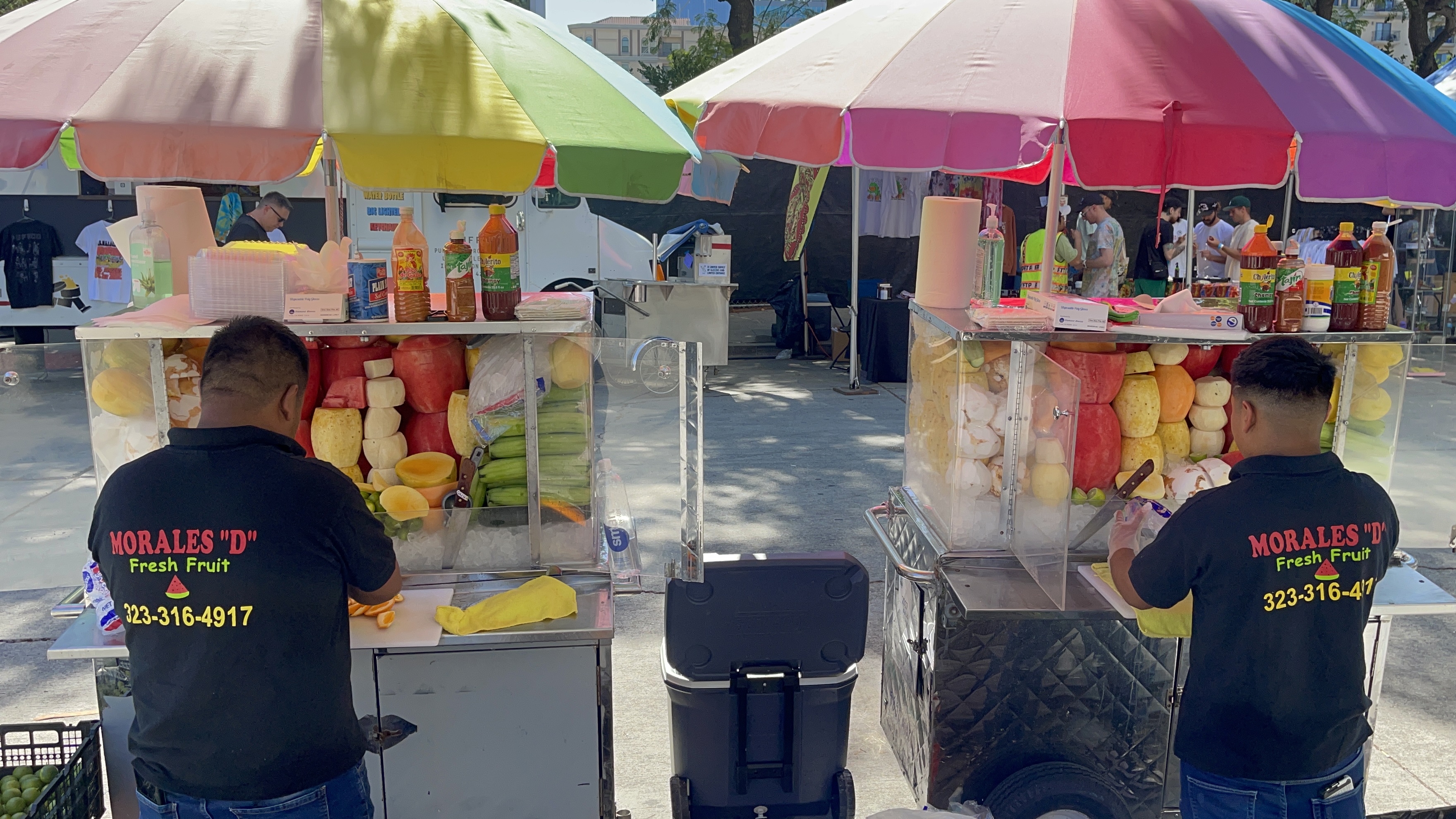 Roadside Street Vendors Fruit Vendor Carts Carro De Fruta