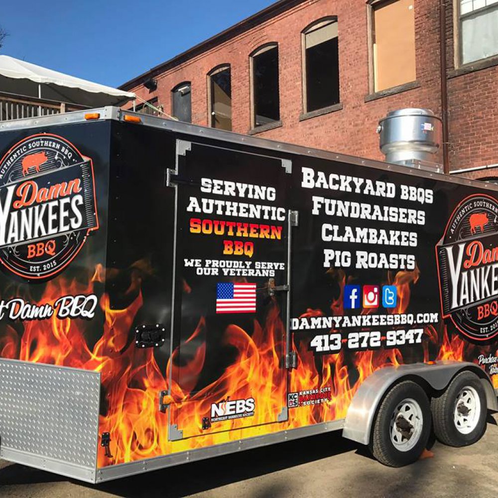 Bbq Food Truck Wrap Bbq Food Truck Initial Design For Seasoned Swine 